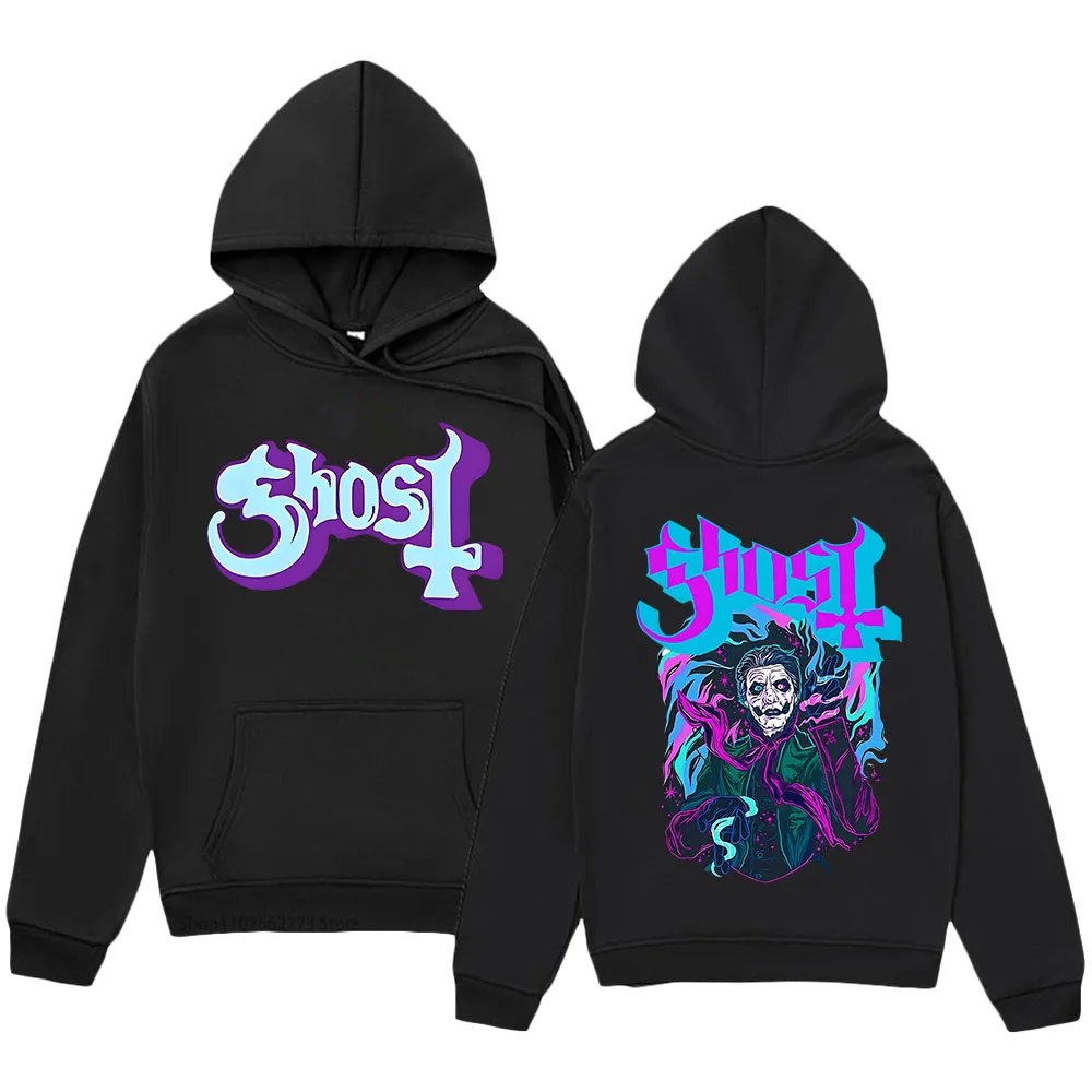 Ghost Band Hoodies Music Print Sweatshirt Female/Male Winter Fashion Pullover Manga Long Sleeve Tops Clothes High Street Women