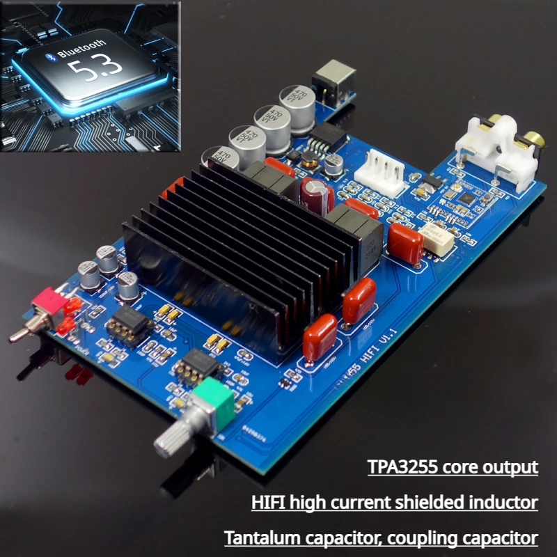 

DAM1 HIFI version TPA3255 600W 300W+300W digital power amplifier, power amplifier board, Bluetooth 5.3