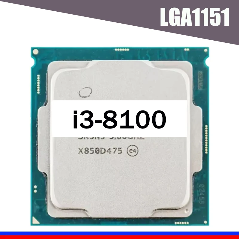 Core i3-8100 i3 8100 3.6 GHz Quad-Core Quad-Thread 6M 85W LGA 1151 Coffee Lake