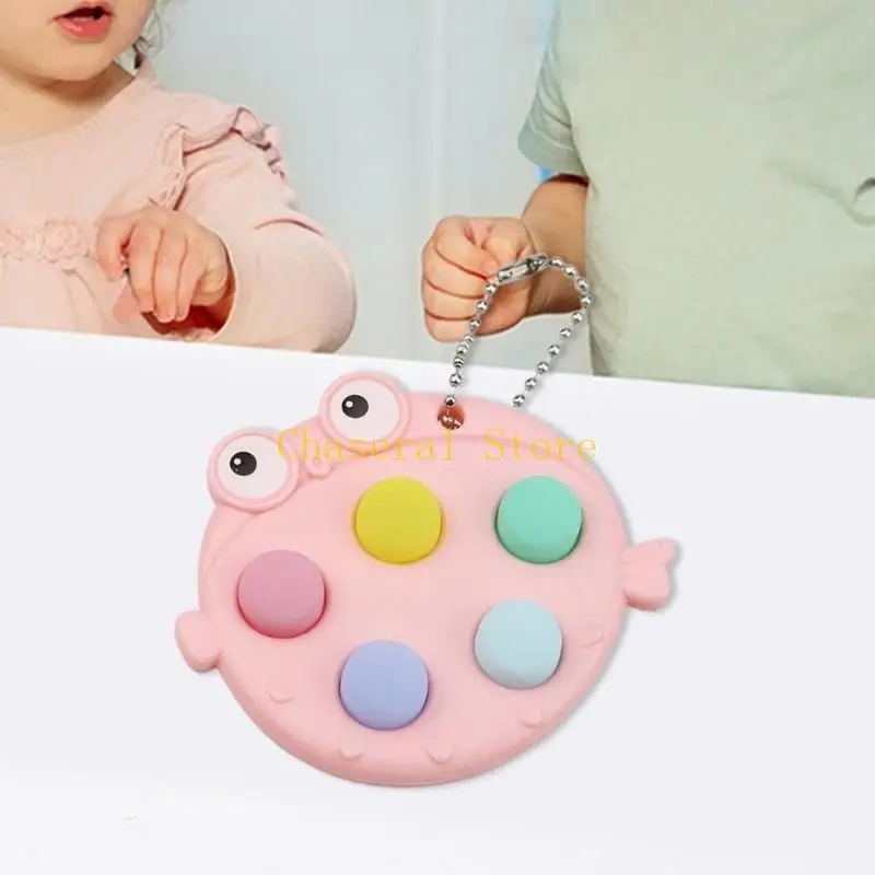 E7CE Stress Toy Pheat Fish Bubble Pressing Photostudio Pups Kids Sensory Toy