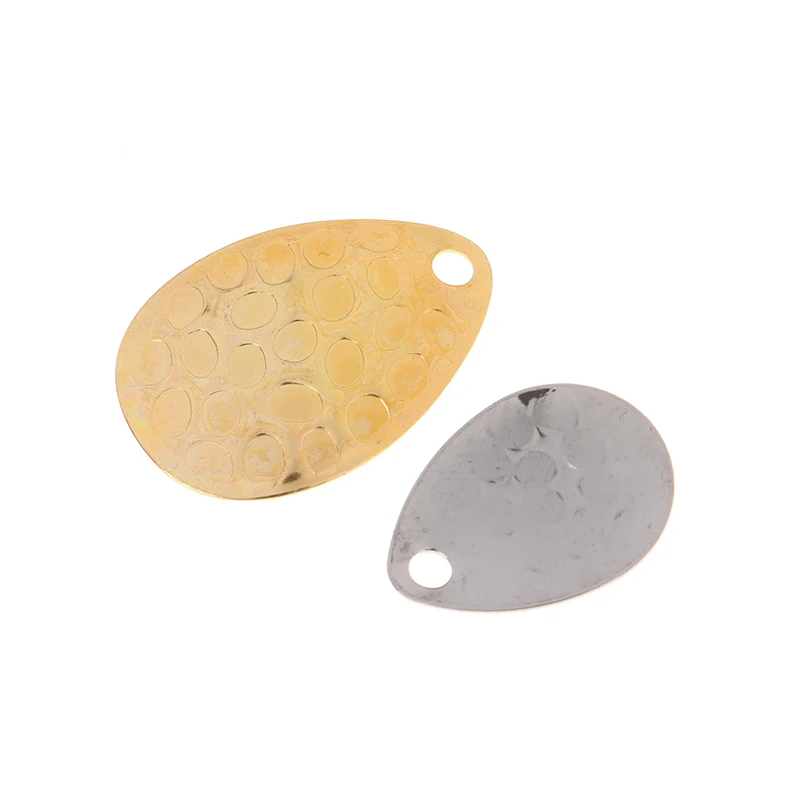 20Pcs Angeln Spinner Klingen Metall Waterdrops Form Löffel Plaice Für Tackle Handwerk Köder Werkzeug Locken DIY Harten Köder zubehör – Detail 9