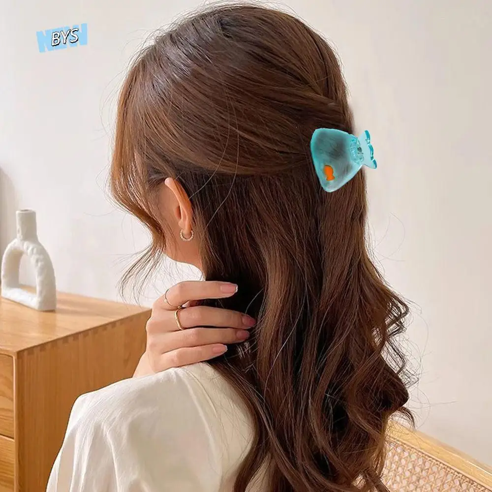 

Cute Acetate Fish Hair Claw Transparent Small Acetate Hair Claw Hair Clip Korean Style Animal Hair Clip Daily