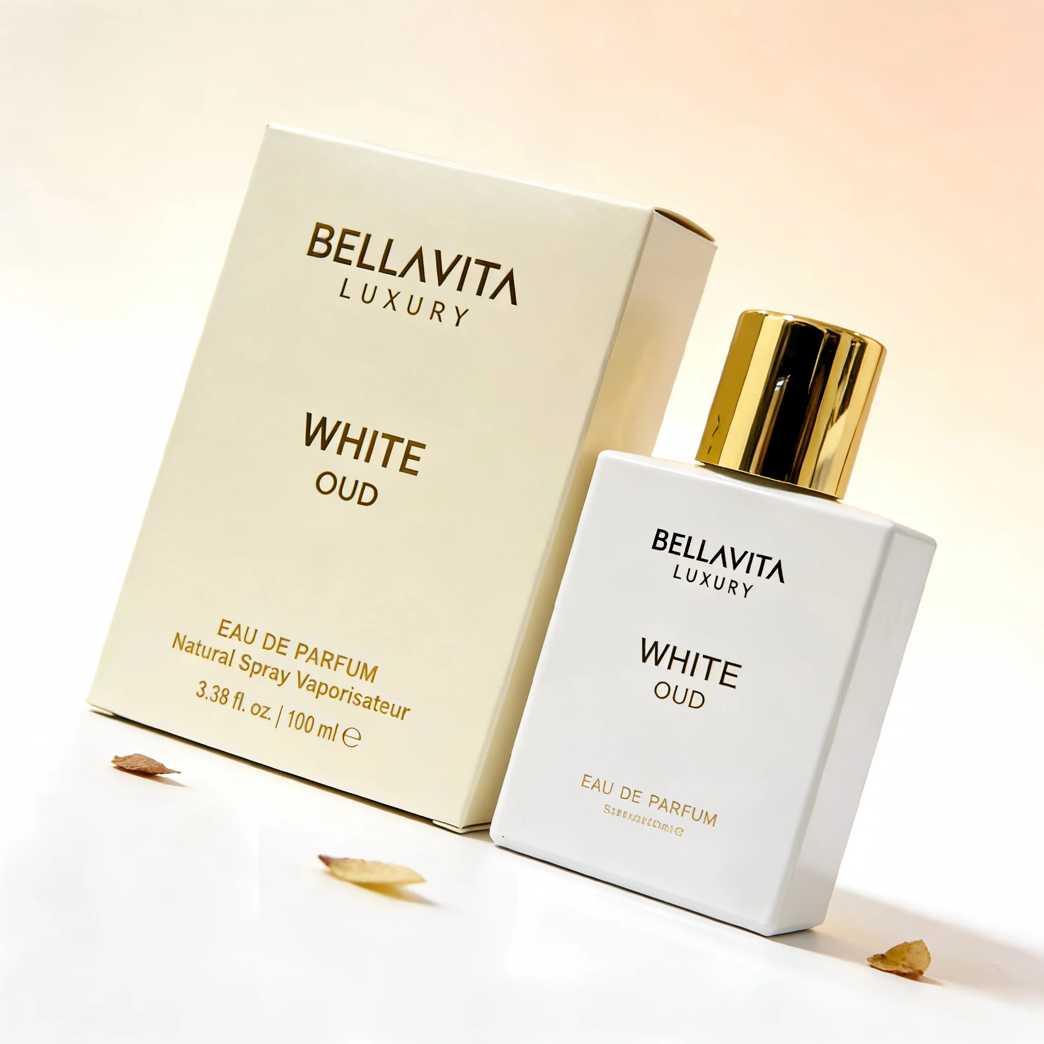 

Bellavita Luxury Unisex White Oud Fragrance - Long-Lasting Calming Scent, Great Gift for Birthdays & Holidays