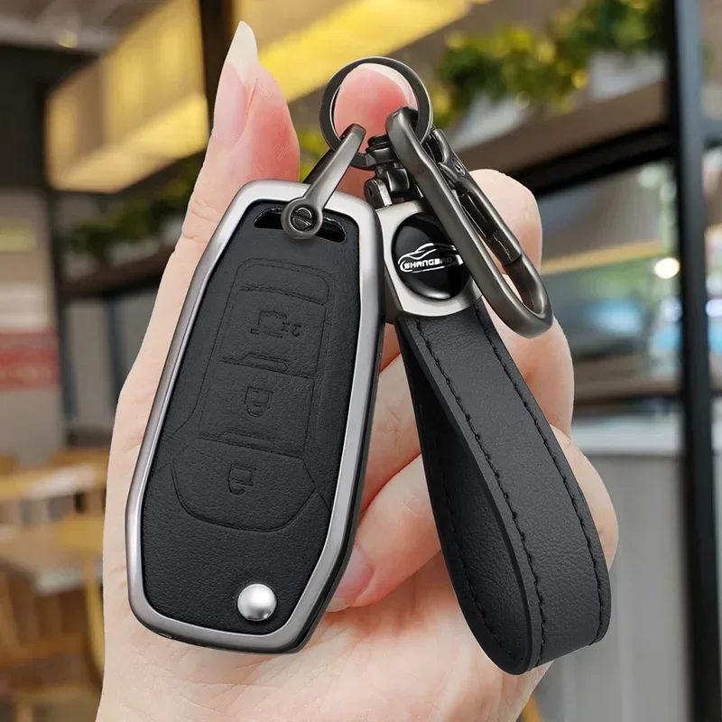 

Alloy Car Remote Key Enclosure Cover For Ford Figo 2017 Mondeo 5 Ecosport Fiesta Mk8 Everest Ranger Fusion Kuga Escort F150