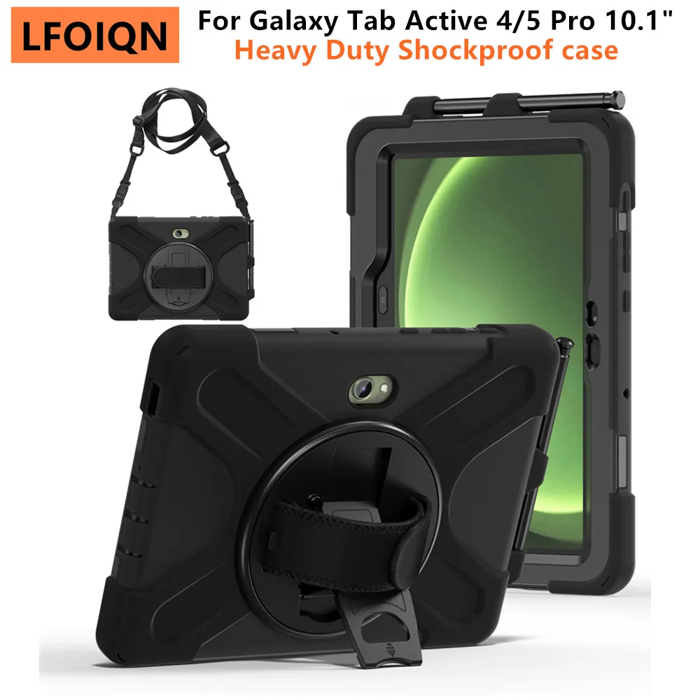 LFOIQN Kids Case For Samsung Galaxy Tab Active Pro 10.1 SM-T540 SM-T545 T547 Active 4 5 Pro 10.1" Tablet Stand Shockproof Cover