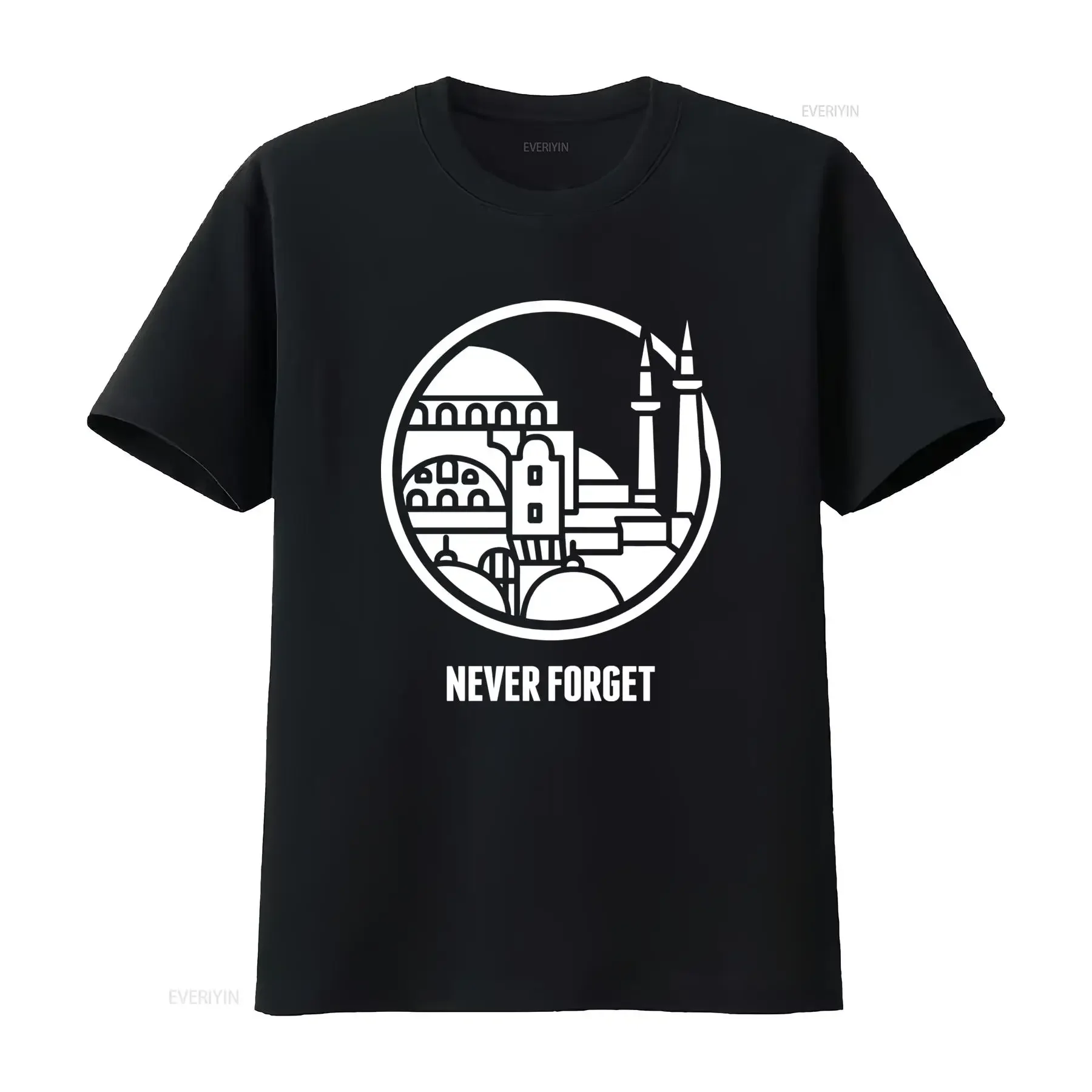 Byzantine Eastern Empire Constantinople Never Forget T Shirt for Fashion vintage Washed streetwear Stylish Stretched graphic