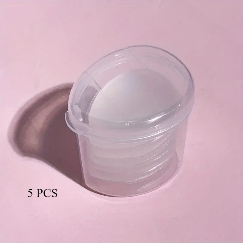 Mini pontas dos dedos de silicone de 5 pacotes - pincéis de maquiagem reutilizáveis e sem fragrância para base, corretivo e pó