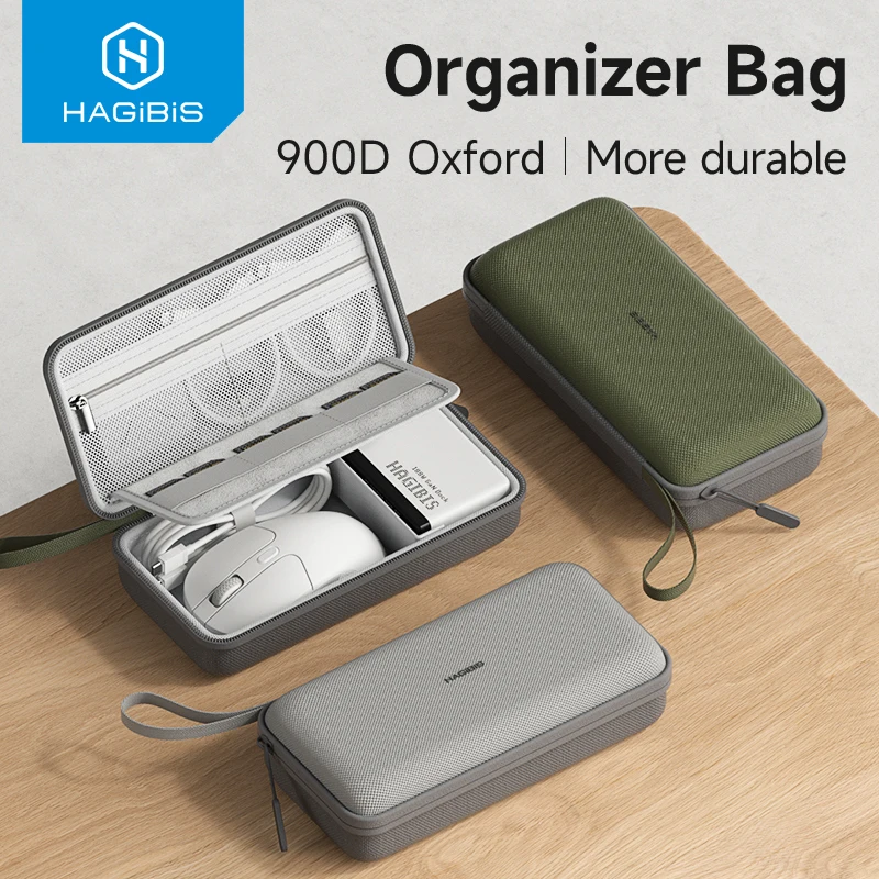 Hagibis Elektroniczny organizer podróżny Torba na kable Przenośny futerał do przenoszenia ładowarki kablowej Karta SD Mysz Power Bank