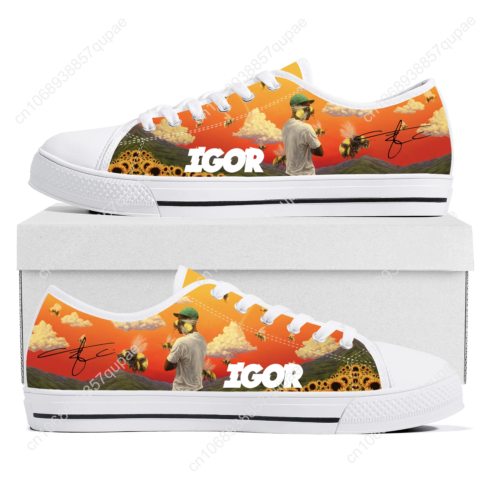 

Tyler The Creator Low Top High Quality Sneakers Men Women Teenager Canvas Sneaker Casual Couple Shoes Hip Hop Singer Custom Shoe