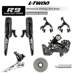 LTWOO R9 Rim Brake 2x11 Speed 22s Road Groupset Shifter Front Rear Derailleur ZRACE Rim Brake Caliper Cassette Chain 5800 R700
