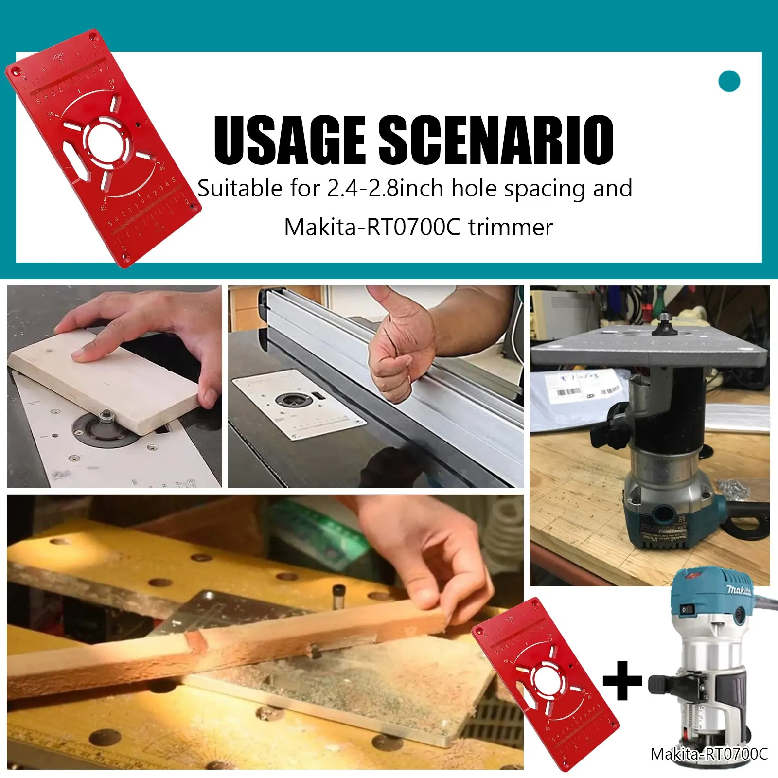 Carpinte Router Tisch Insert Plate Holzbearbeitung Bänke Aluminium Holz Trimmer Modelle Engravur Milling Machine Mit Ringe