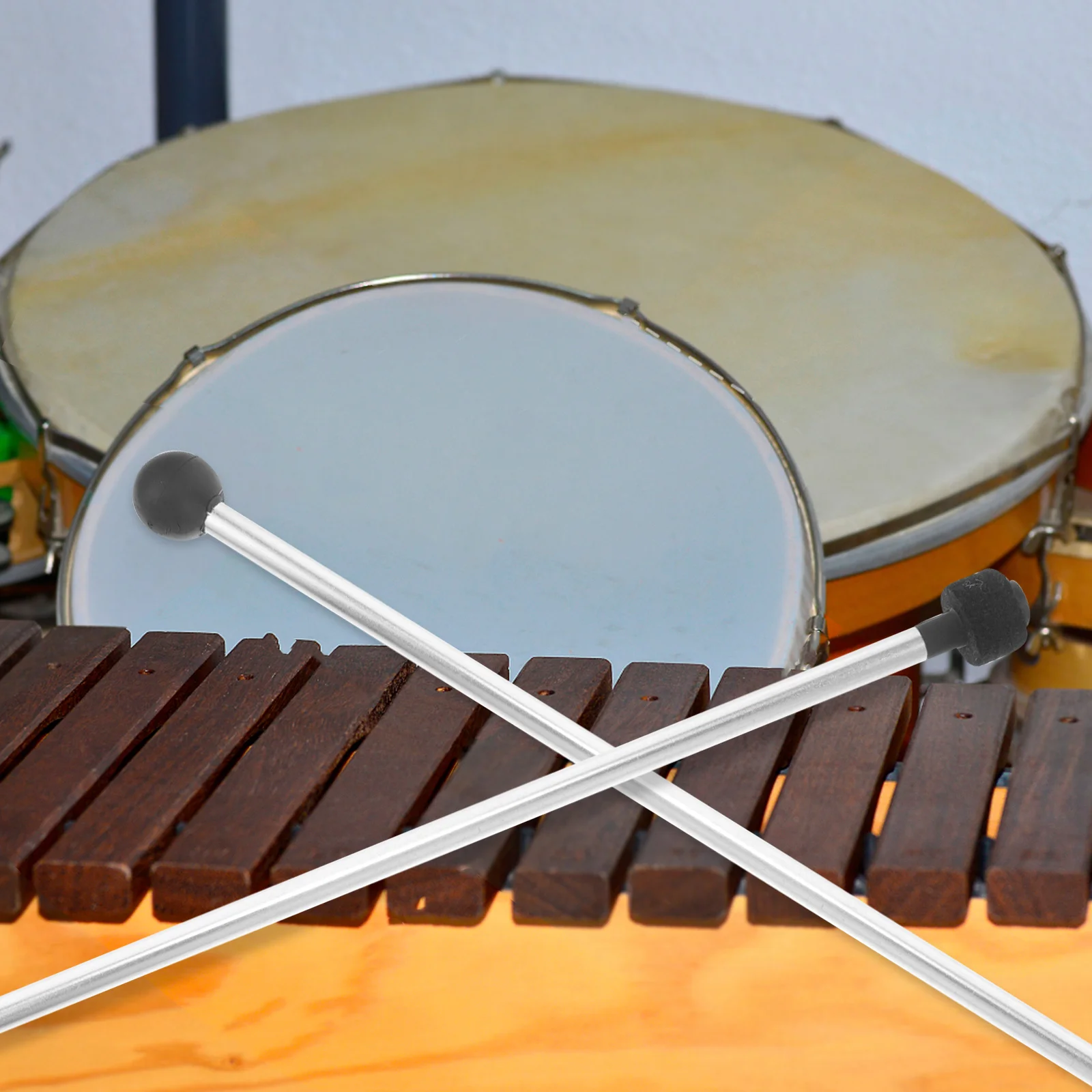 

2Pcs Non-Slip Marimba Mallet Exquisite Craftsmanship Durable Tongue Drum Mallets Musical Instrument Sticks Tongue Drum Mallet