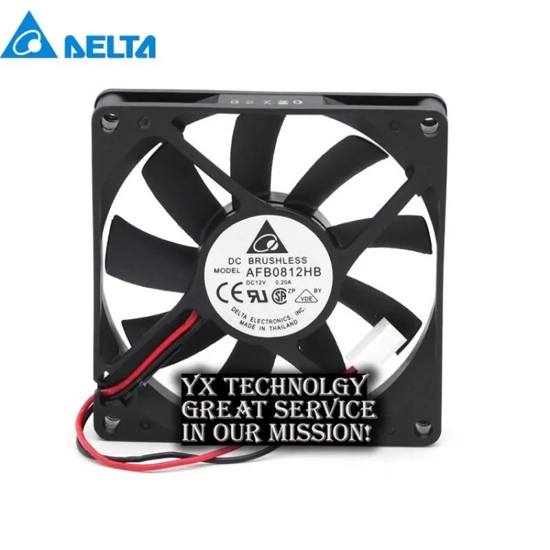 

80*80*15MM 12V 0.20A 80mm AFB0812HB 8015 8CM Double Ball Server Cooling Fan For Delta 80*80*15MM