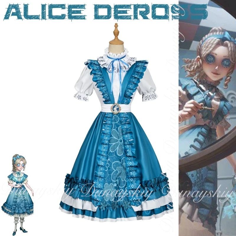 Identity V Game One Character Survivor Reporter Alice DeRoss The Star Of Interpretation Alice In Dream Косплей Костюм Игровой набор