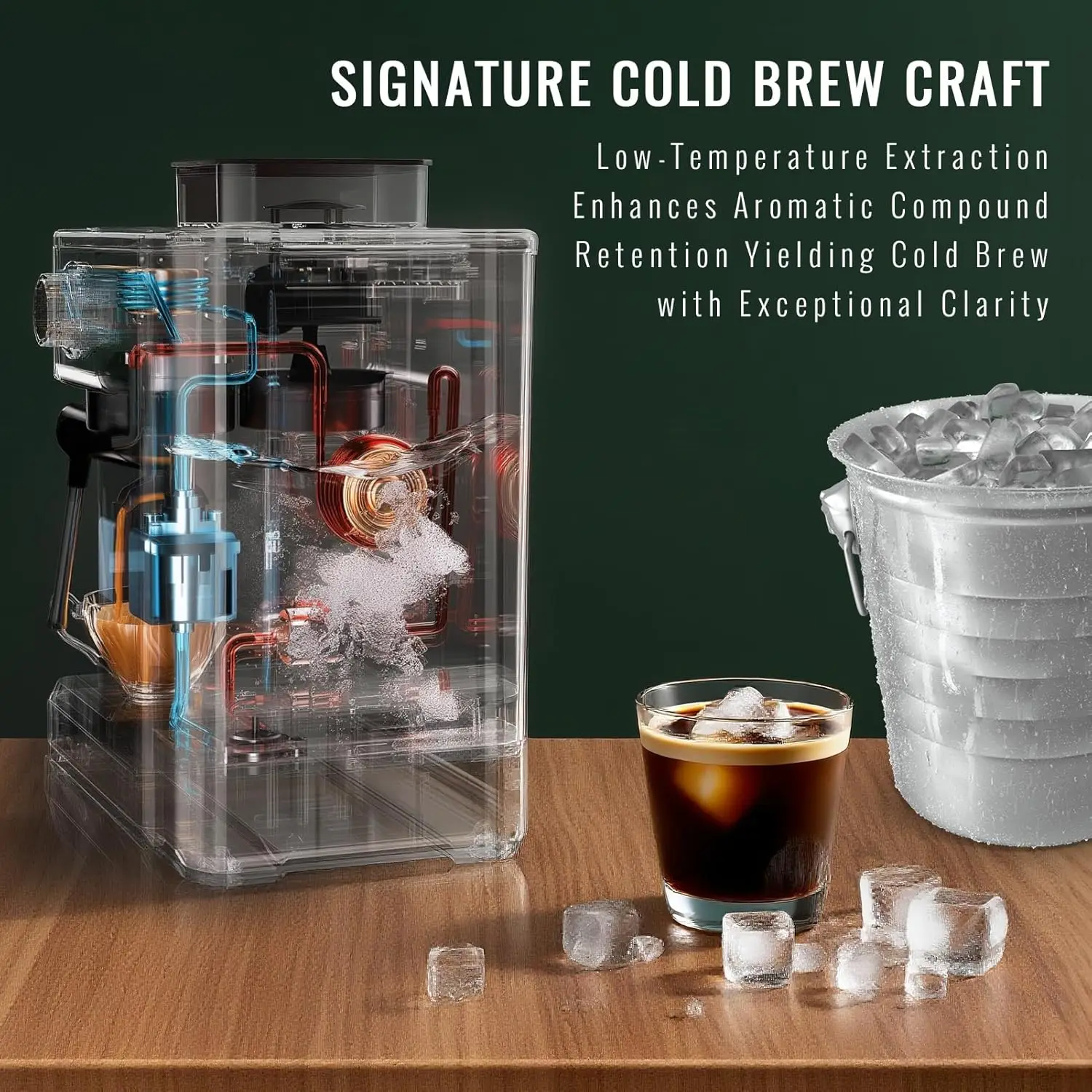 Macchina per caffè espresso con macinacaffè, macchina da caffè da 20 bar con montalatte per la casa, macchina da caffè all-in-one in acciaio inossidabile