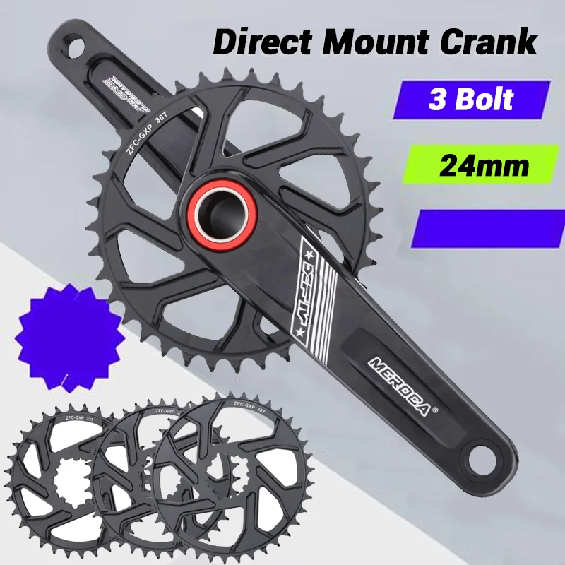 

Direct Mount Crank Arms Integrated Crankset Mtb 170mm Hollowtech Mountain Bike Mtb Crown 34 Teeth For Sram 32t 36-tooth 38t