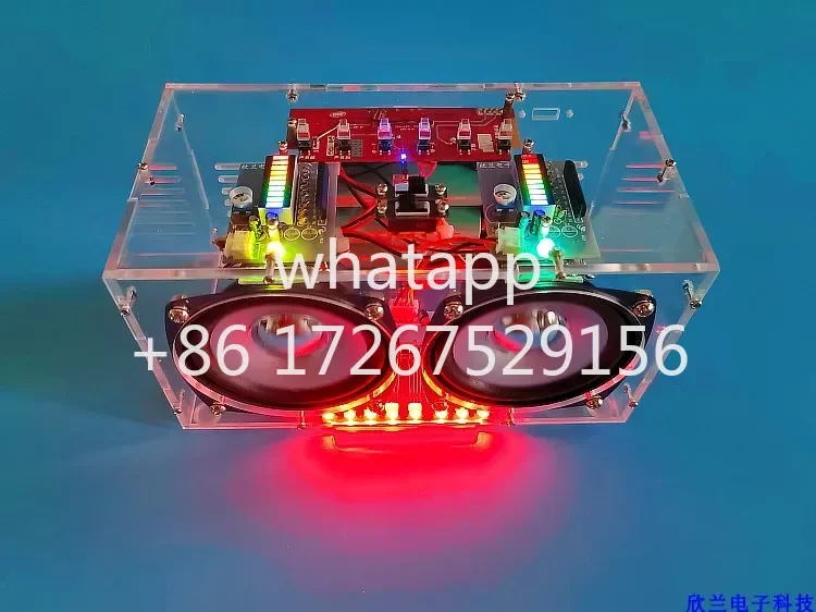 

Голосовой активированный RGB окружающий свет, большой объем, Bluetooth-совместимый динамик, набор «сделай сам», усилитель мощности, радио