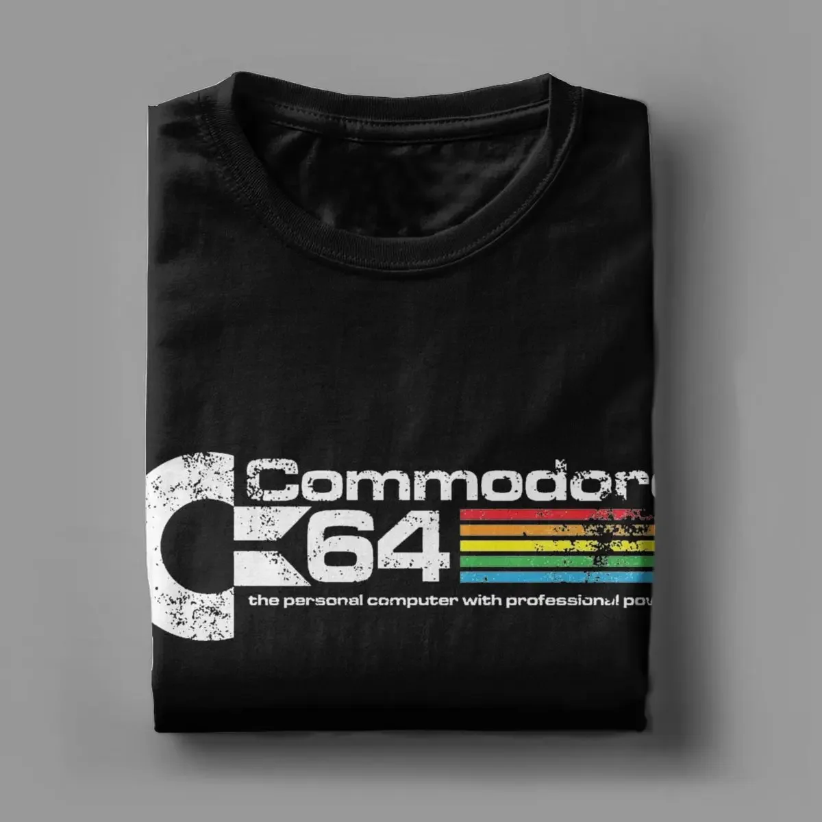 Commodore เสื้อยืด64ตัวสำหรับผู้ชาย, เสื้อยืดแขนสั้นคอกลมแขนสั้นเสื้อสำหรับใส่ในฤดูร้อน