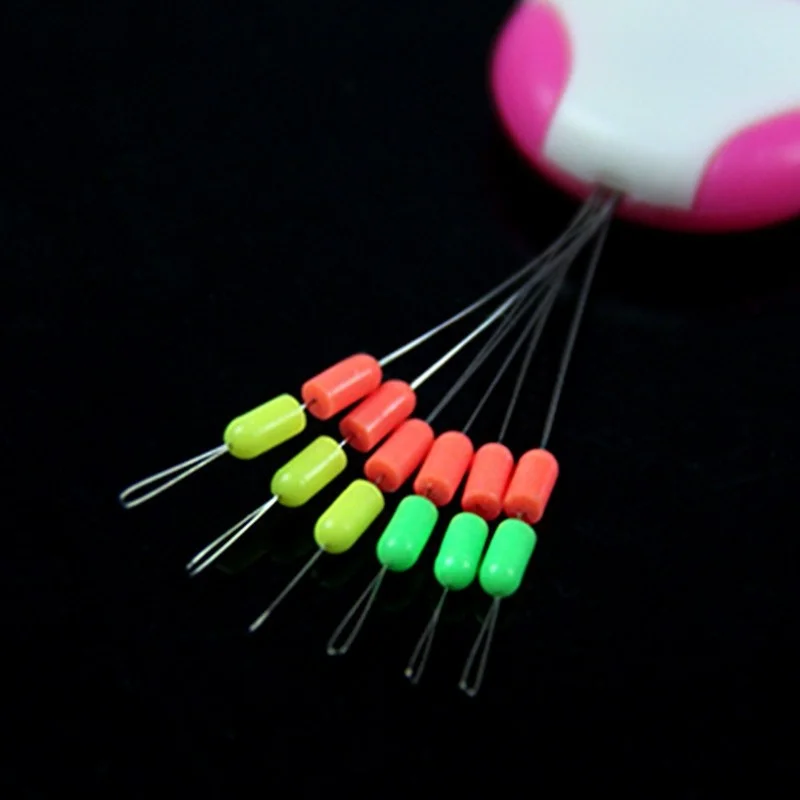 

2group/12pcs High Quality Fishing Rubber Space Beans For Carp Black Rubber Oval Stopper Fly Sea Fishing Bobber Float Pesca