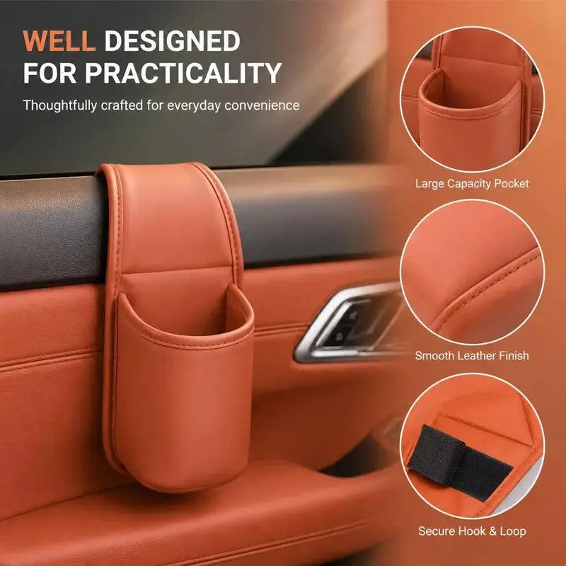 Car Door Storage Box Vehicle Mounted Storage Bag Cup Holder Phone Placement Side Storage Box Multi-Function Beverage Rac