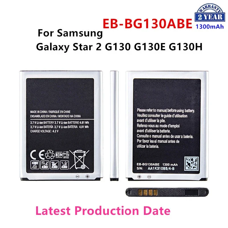 

Brand New EB-BG130ABE Battery 1300mAh For Samsung Galaxy Star 2 G130 G130E G130H G130HN G130BU/DS Batteries