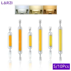 5/10Pcs LED R7s COB Glass Tube 110V 220V 5W 10W 20W Lampada 78mm 118mm Corn Light Bulb J78 J118 Home Replace Halogen Lamp