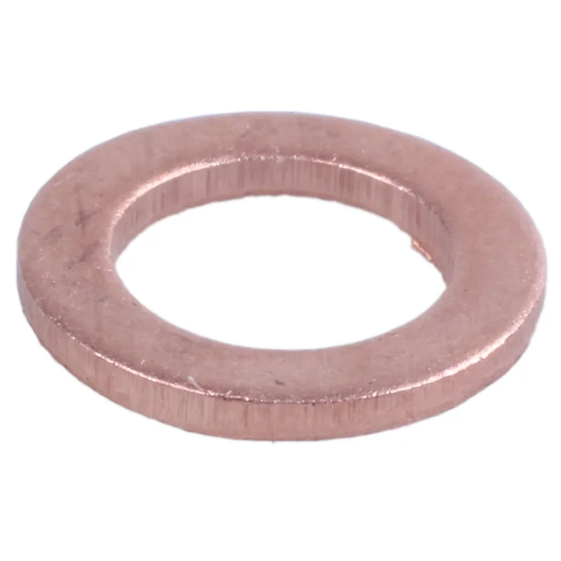 A47U 200 шт. медная дробильная шайба плоское уплотнительное кольцо фитинг 6 мм х 10 мм х 1 мм