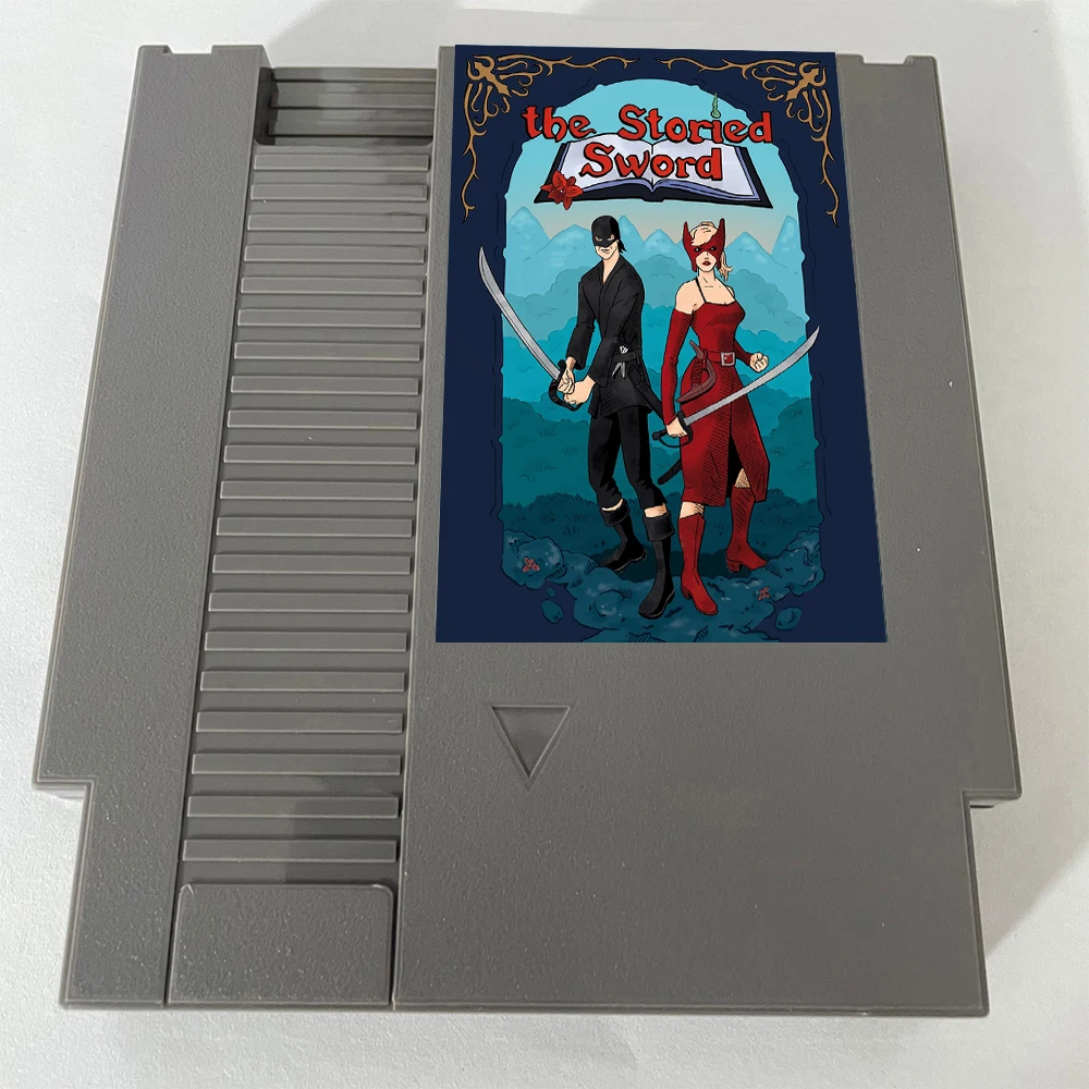 The Storied Sword - خرطوشة ألعاب NES جديدة تمامًا إصدار NTSC/PAL 8 بت 72 Pin بطاقة ألعاب الفيديو لوحدة تحكم ألعاب NES الأصلية
