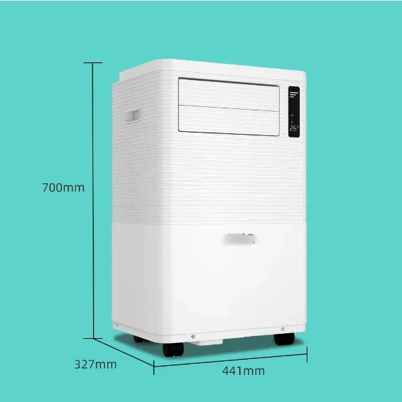 Portable AC 9000btu 220V R410a White Color Eco 1hp Mobile Aircon Cooling Only Small Homeuse English Version