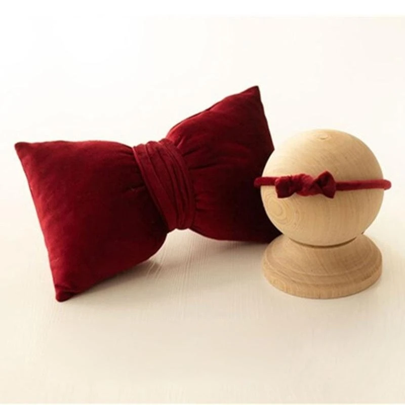 

J15U Infant Photo Posing Props Pillow Photo Basket Layout Newborn Photoshoot Headwear