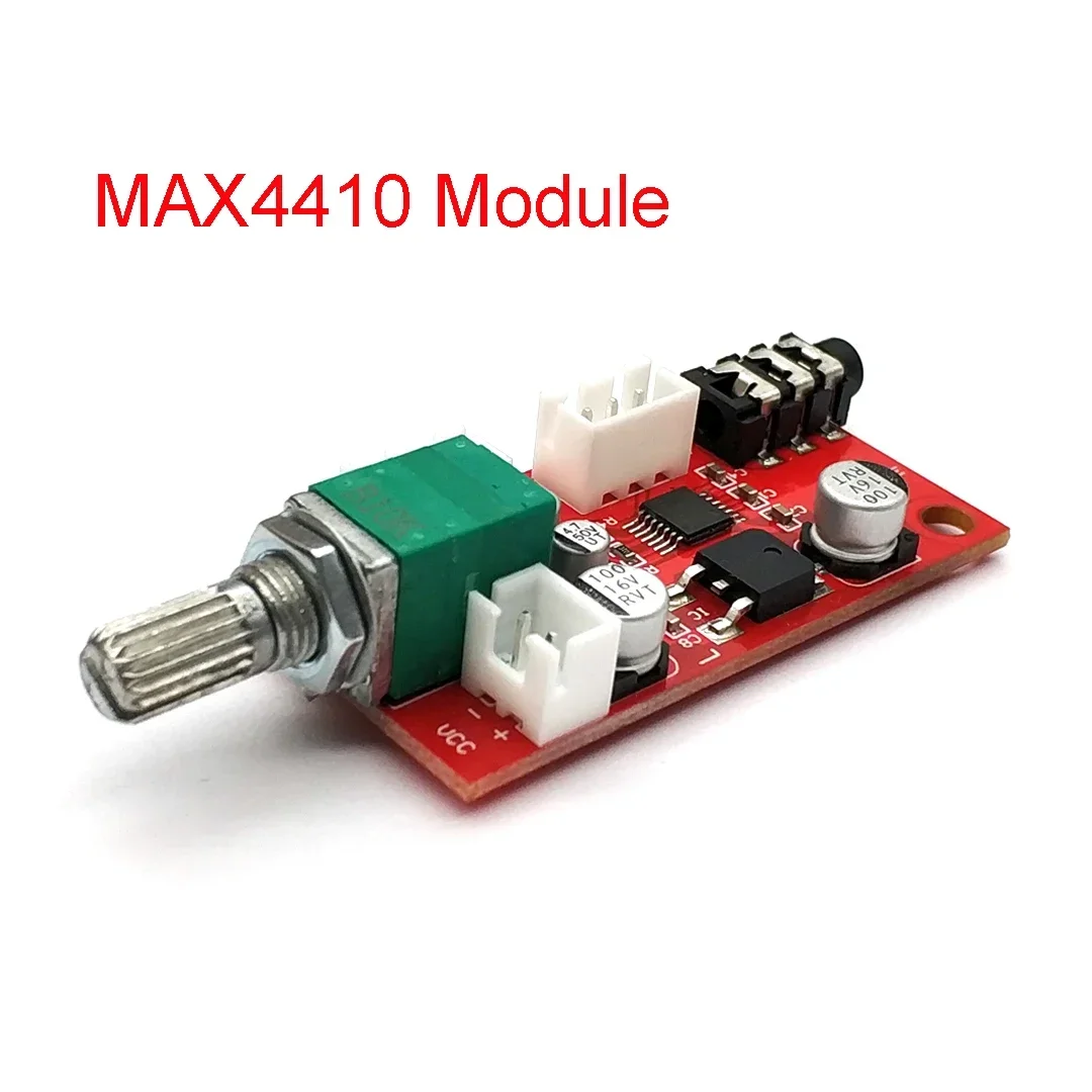 MAX4410 Scheda amplificatore per cuffie Amplificatore per cuffie Mini amplificatore per preamplificatore Alimentazione a batteria singola