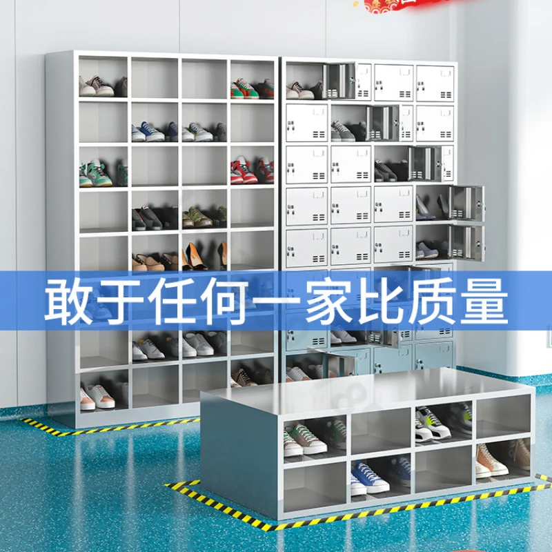 Cabinet staff multi-layer multi-grid shoe  shoe stool cabinet dust-free purification factory workshop