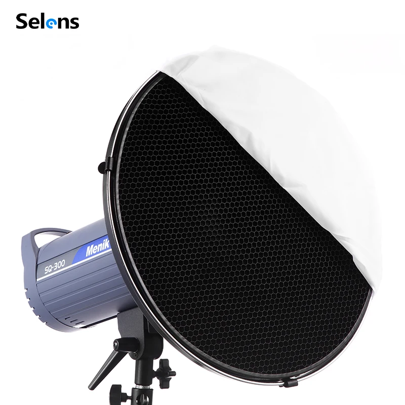 

Selens 55 см серебристый/белый внутренний отражатель, тарелка для красоты, сотовая сетка + белый диффузор для крепления Bowens, постоянный свет для стрельбы