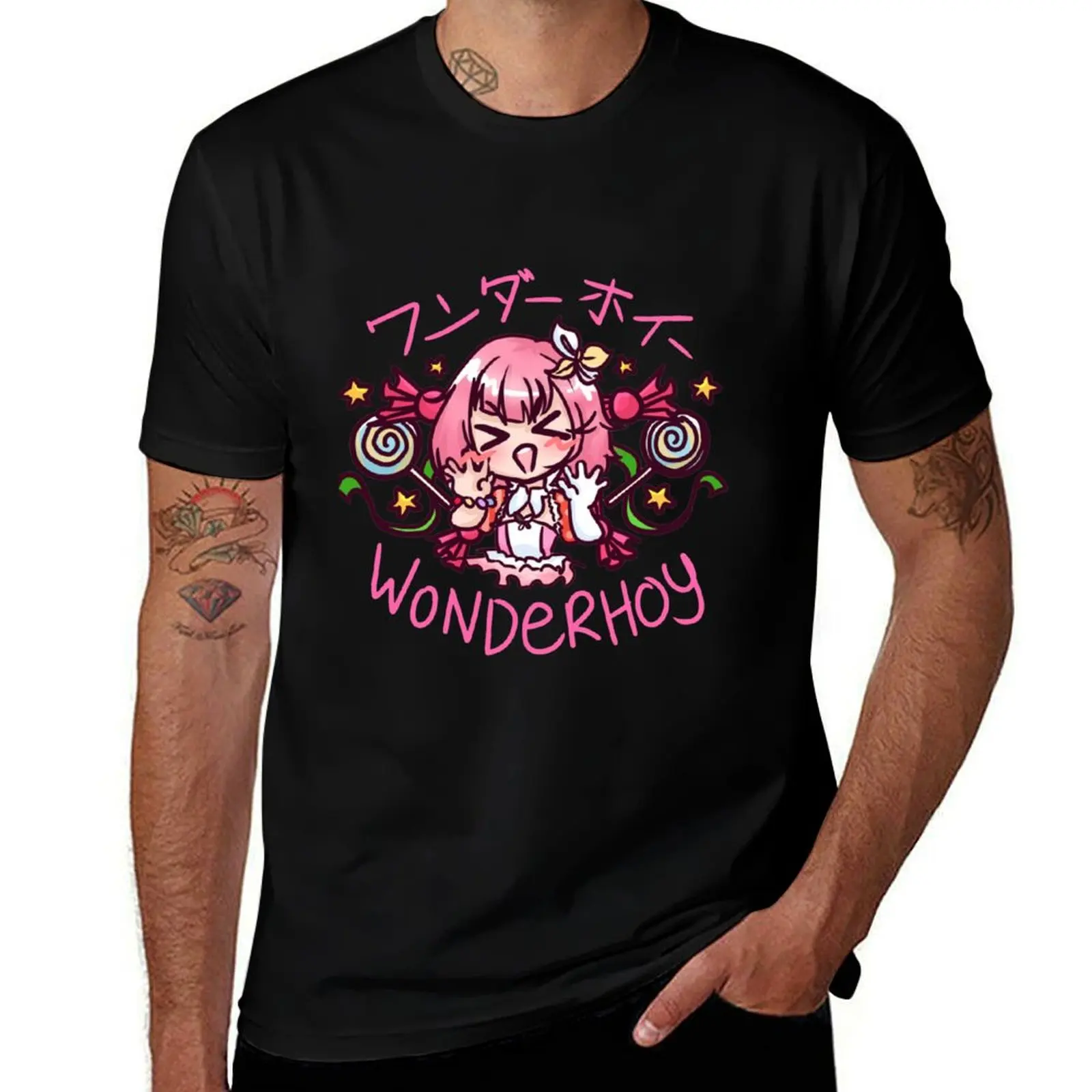 Emu Otori WONDERHOY! T-Shirt Basic Crew Neck Short Sleeve Top T-Shirt