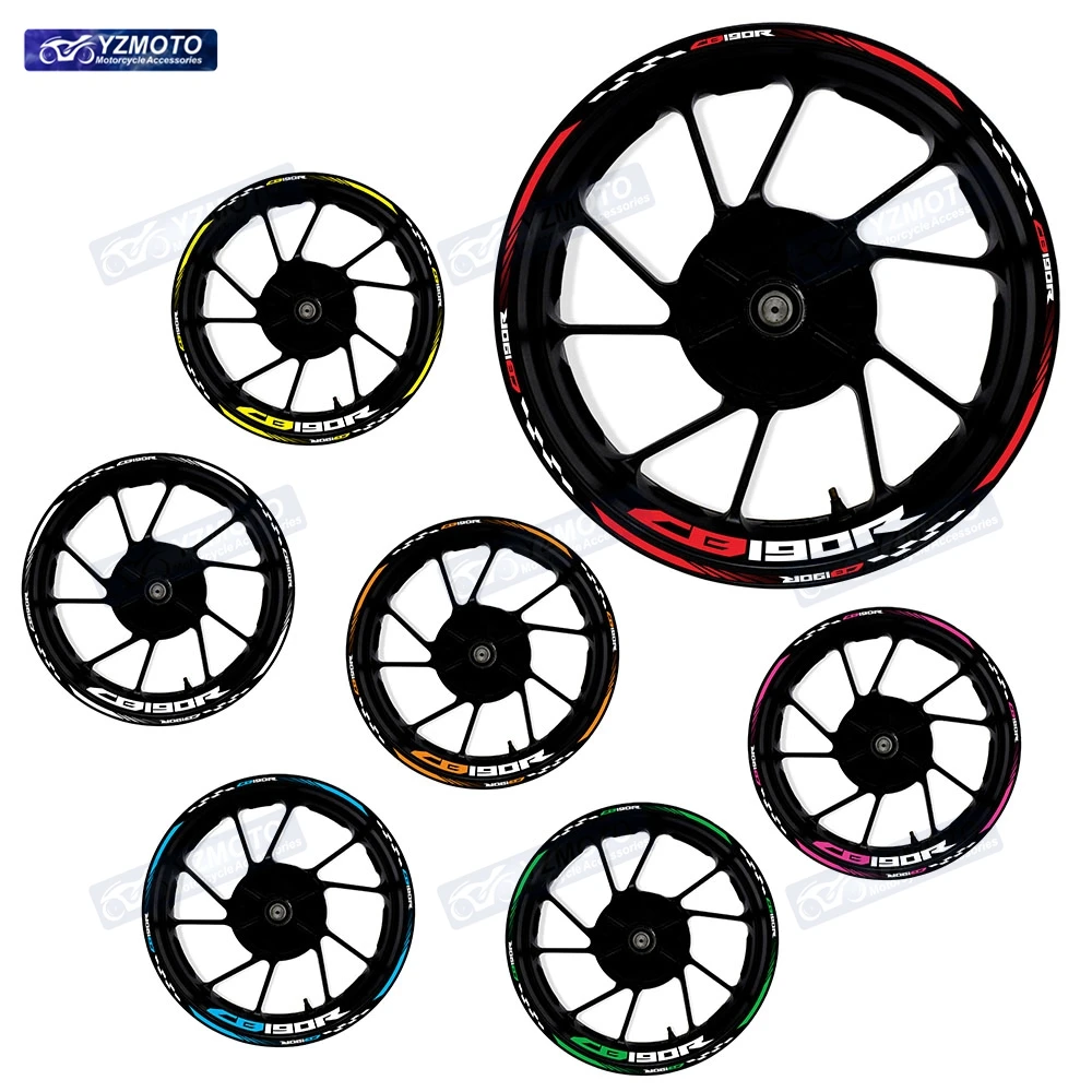 

Для Honda CB190R CB 190 R мотоцикл 17-дюймовая декоративная наклейка на ступицу колеса гоночная наклейка водостойкие светоотражающие наклейки на обод