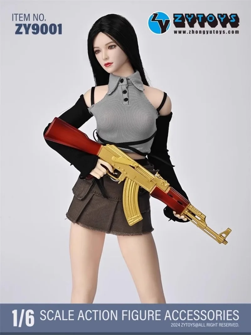 ZYTOYS ZY9001-03 1/6 مقياس الجندي اكسسوارات AK47 سلسلة اللون طبعة محدودة سلاح نموذج حوالي 160 مللي متر عمل الشكل نماذج