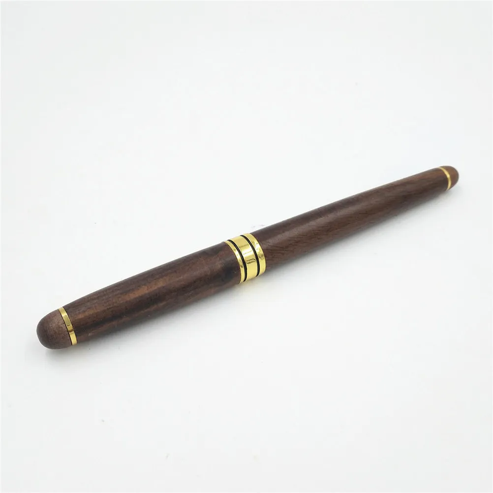 Wooden Fountain Pen Set Elegant Stylish Signature Business Birthday Anniversary Fathers Day Gift Box for Work Study