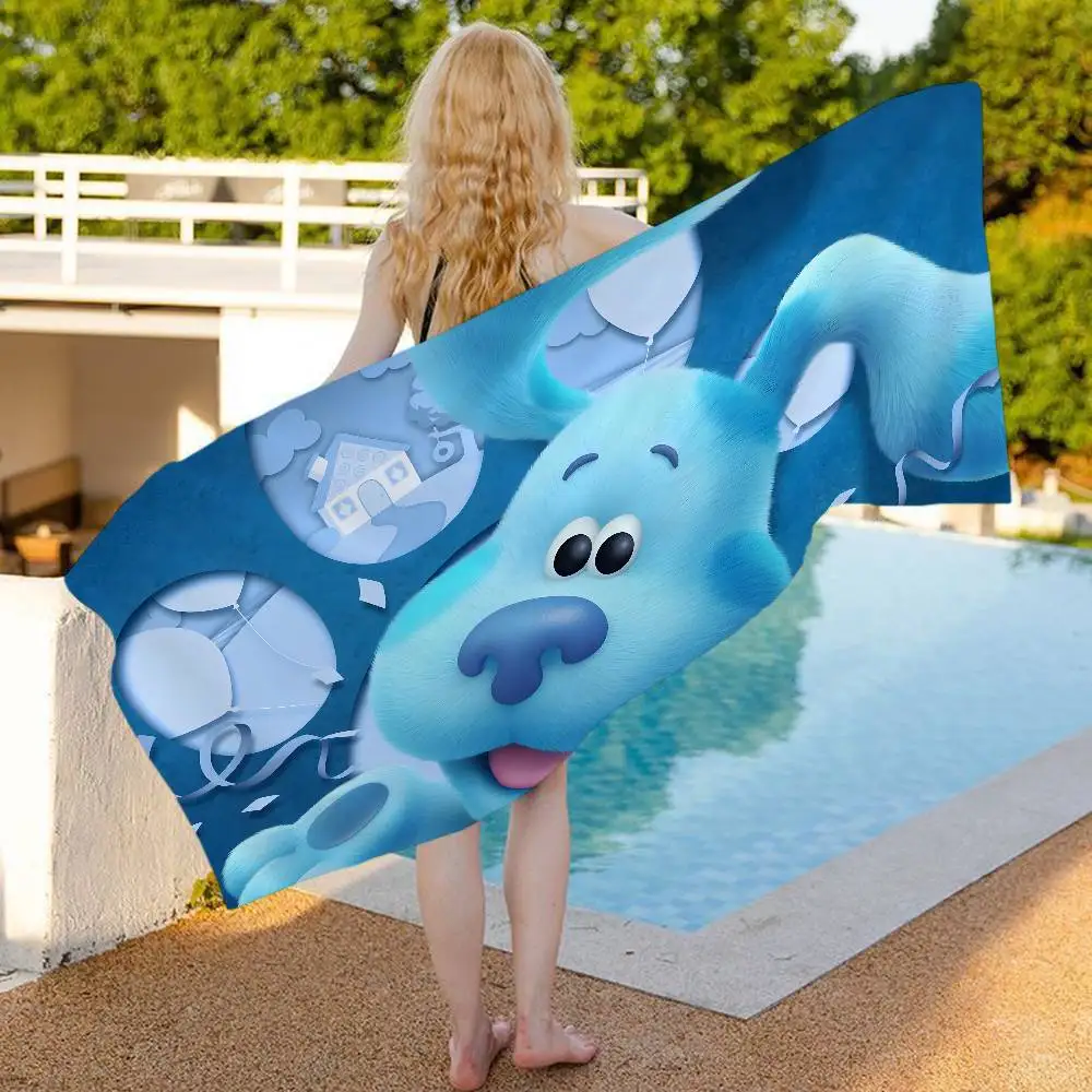 Blue Clues Grandes serviettes de plage en microfibre, serviettes à séchage rapide, serviettes de plage anti-sable, serviettes de piscine pour voyage, natation, yoga
