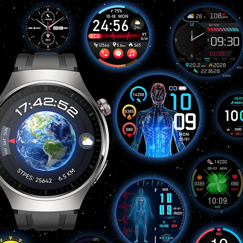 Huawei-Montre intelligente étanche pour homme, surveillance de la santé de la glycémie, montre intelligente AMOLED, haute définition, appel