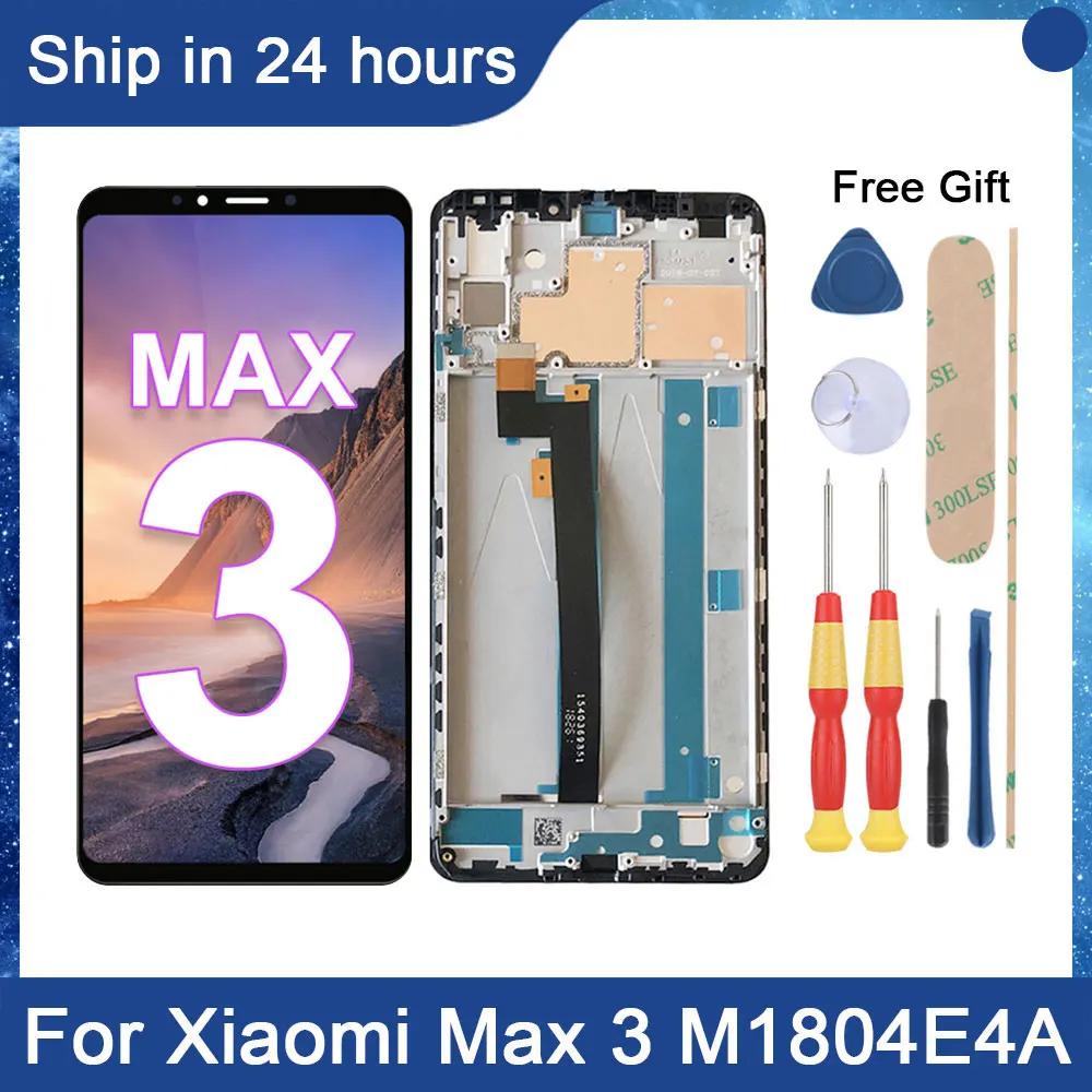 

AiNiCole 6.9'' For Xiaomi Mi Max 3 LCD Display Touch Screen Digitizer Assembly M1804E4A xiaomi max 3 LCD Screen Replacement