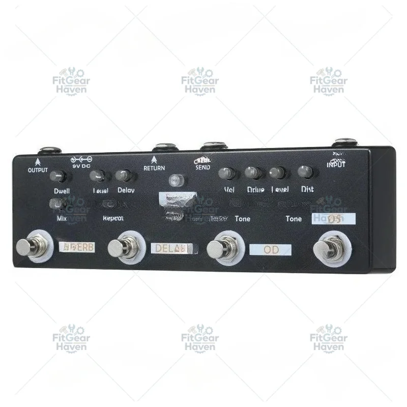 Suitable For  Mini guitar practice loop effect device, compact design of loop pedal, metal shell construction