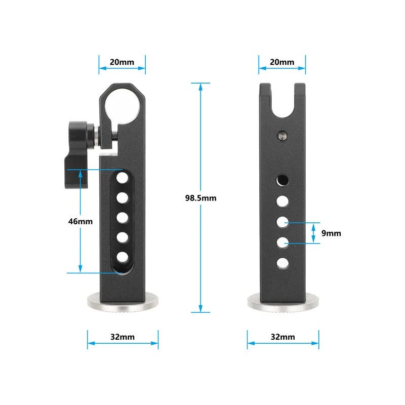 KAYULIN ARRI Type Rosette Lock With 15mm Rod Clamp/NATO Clamp/NATO Rail For DSLR RIG Film Camera Grip Handle Extension Arm DIY