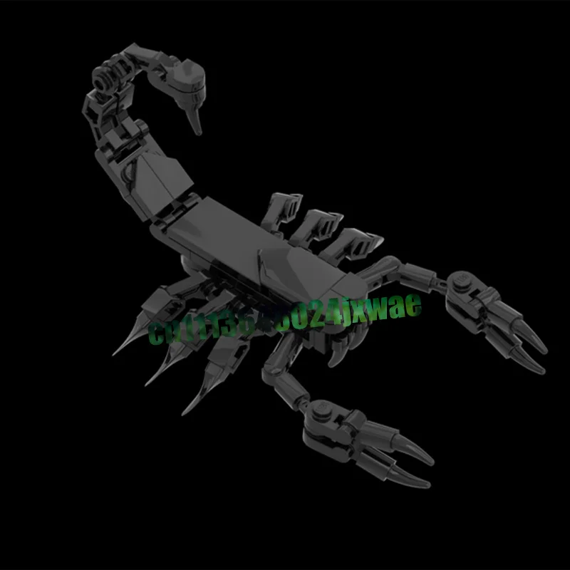 71PCS Black Scorpion Building Blocks Model Custom Puzzle DIY Creative Assembly Educational Toy Collection Display Popular Gifts