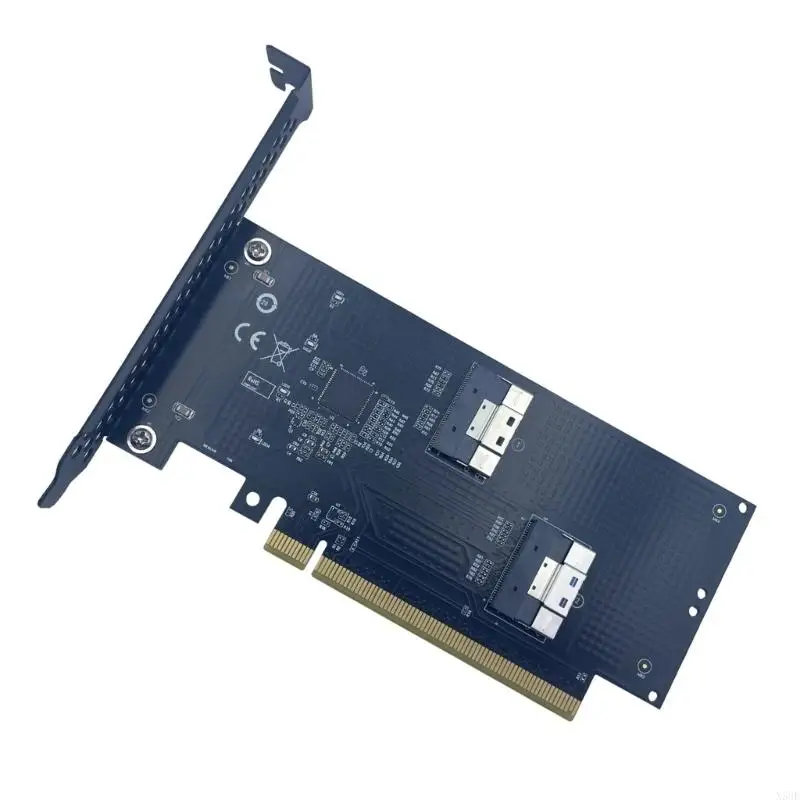 2025 كابل MCIOs MCIOs Risers الجديد المزدوج PCIExpress4.0 X16 إلى محولات SlimSAS SFF 8654 #5