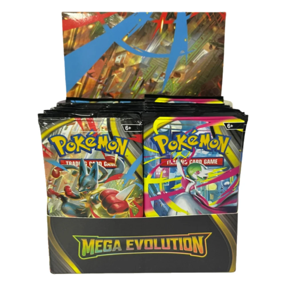 English  360Pcs Pokémon Game Collection Card Set -  MEGA EVOLUTION Booster Battle Trading Cards Gift Desktop Game Cards