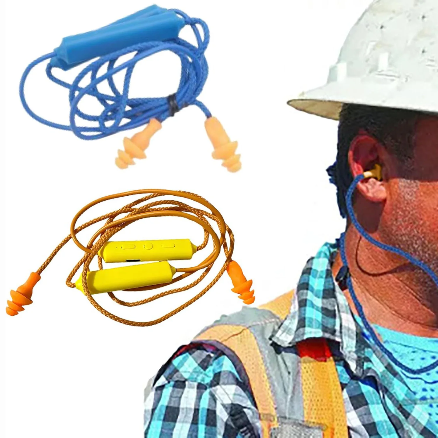 

Hot Ear Plugs Bluetooth Headset for Work, Noisy Environments Earphone Hearing Protection,Construction Sites, Noise Suppression