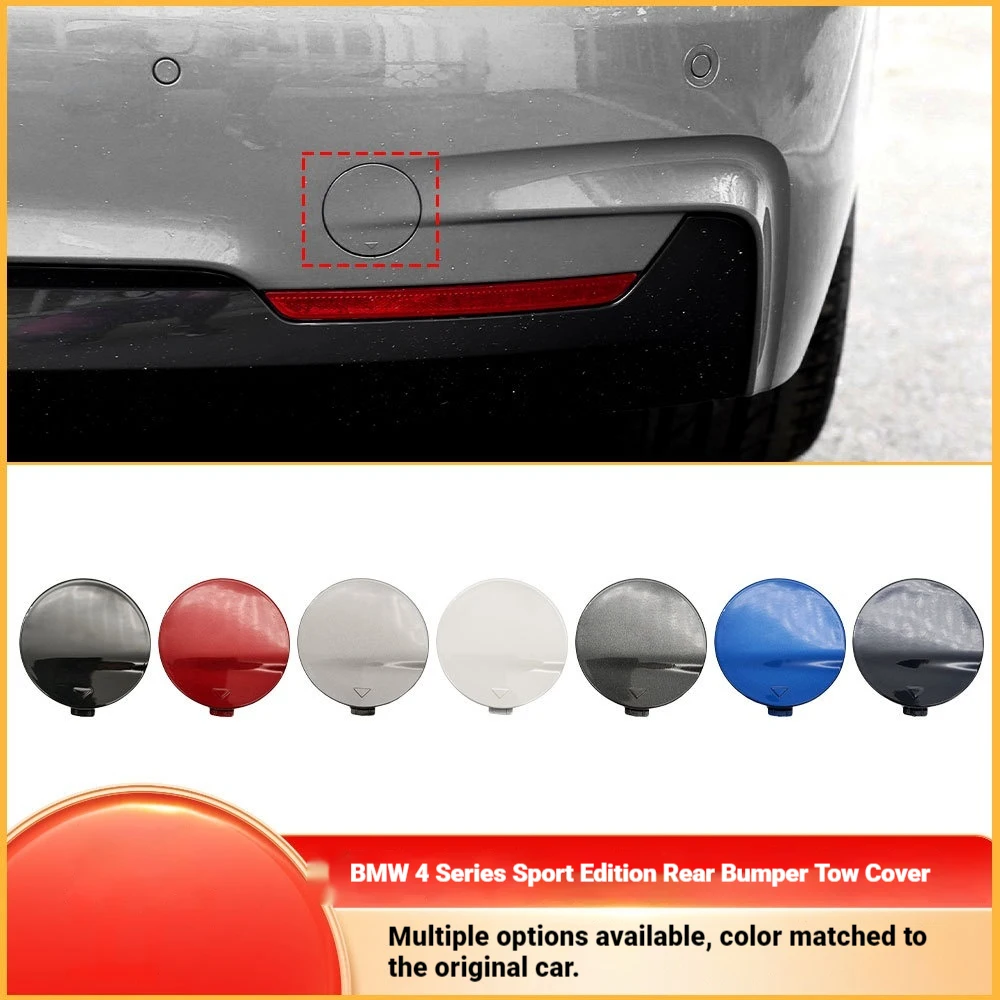 For BMW 4 Series M Sport Rear Bar Trailer Cover F32 F36 Rear Traction Hook Hole Cover 51128060849