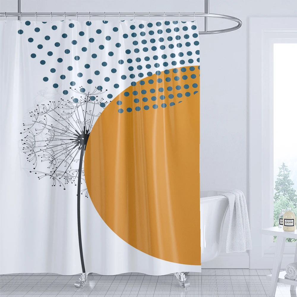 Nordic Wind Shower Curtain Abstract Aesthetic Bohemian Modern Mid Century Bathroom Curtain Waterproof for Hotel Bathtub 180x240