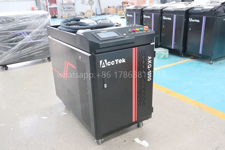 1000Watt Fiber Laser Cleaning Machine Rust Removing Lazer Laser Cleaner Price AKQ-1000