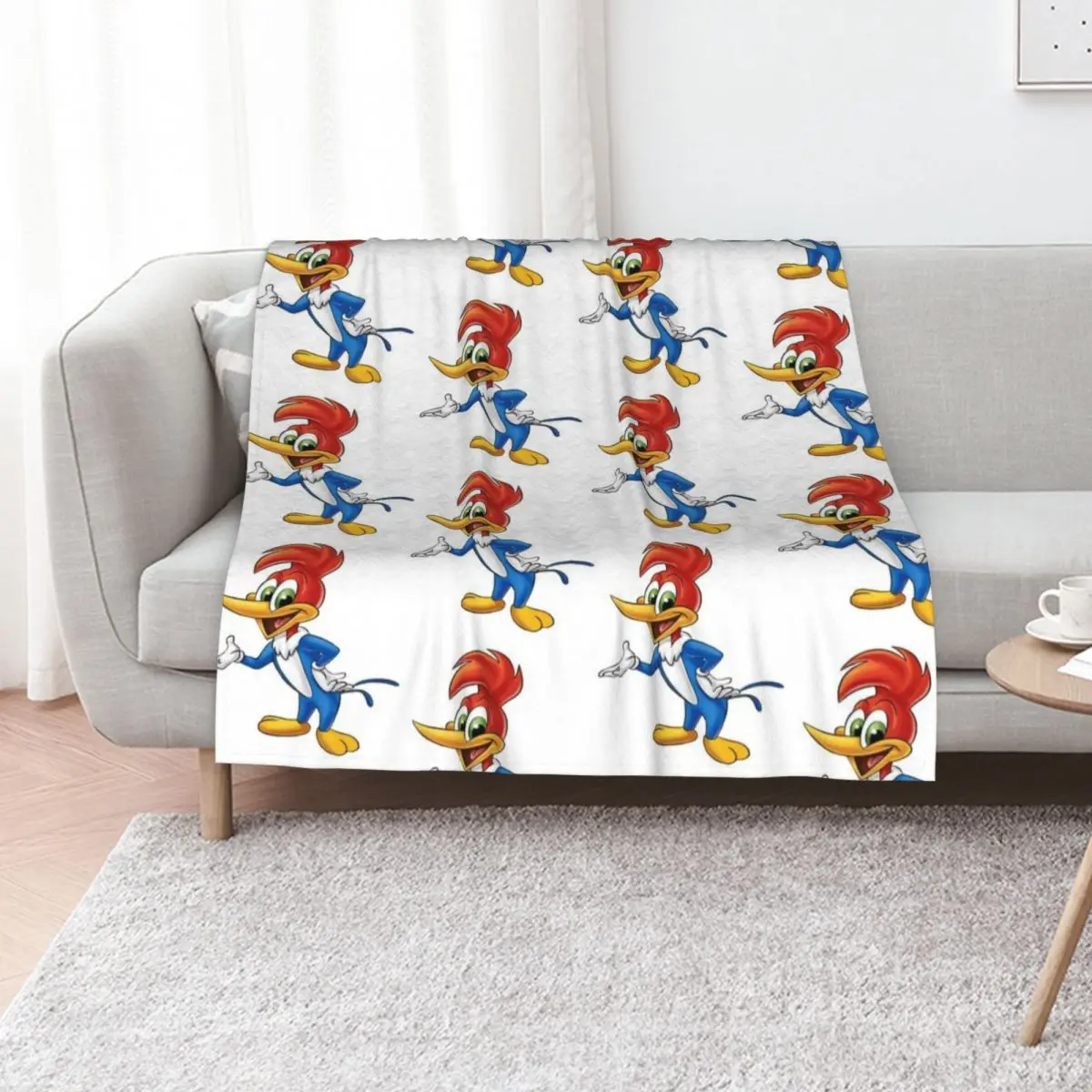 Woody Woodpecker Throw Blanket Year Round Soft Comfortable Blanket for Home